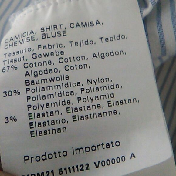 Marina Sport Striped, Ruffled Blouse. - Picture 8 of 12